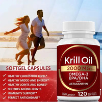 Ausreson OEM Halal Epa 2000mg Huile de Krill en Capsules Molles Prix Supplément Santé Cardiaque DHA Oméga 3 Huile de Krill Antarctique en Gélules