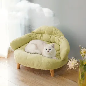 Oem Odm Comfortable Pet Sofa Bed Indoor Outdoor Super Cozy Indestructible Washable Luxury Dog Cat Pet Bed