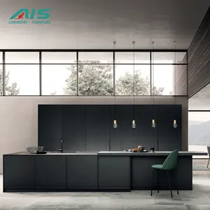 Lemari dapur kelas atas dengan lemari dinding dengan laci, lemari dapur model baru 2024