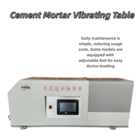 Table vibrante de laboratoire de haute qualité pour mortier, testeur de compactage par vibration pour mortier, équipement d'essai du ciment
