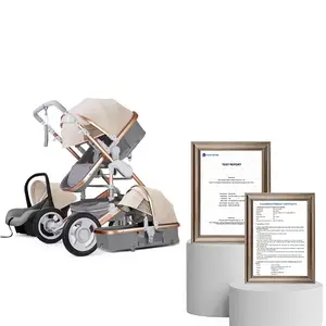 Jxb Cabriolet Lichtgewicht Opvouwbare Europese Gemakkelijk Opvouwbare Pasgeboren Baby Reizen Peuters Multifunctionele Kinderwagen Voor Reizen