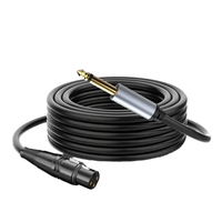 3.5mm prise stéréo PVC veste tresse câble blindé vers XLR mâle à mâle adaptateur pour Microphone haut-parleur ordinateur lecteur DVD