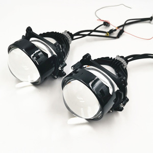 Phares de voiture à LED 3.0 pouces avec lentille Hella HL2 55W 6000K 30000Lm 12V – Amélioration universelle pour rétrofit - Product Image 1