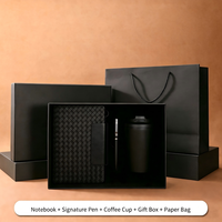 Carnet et stylo personnalisés, cadeaux de papeterie, best-seller, carnet de notes A5 en cuir noir pour les activités promotionnelles des entreprises