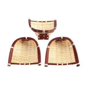Оптовая продажа дешевые изолированные бамбуковые корзины для пикника