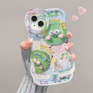 Xp624 sơn dầu màu xanh lá cây <span class=keywords><strong>Pom</strong></span> <span class=keywords><strong>Pom</strong></span> trường hợp điện thoại thích hợp cho <span class=keywords><strong>iPhone</strong></span> 17Promax 16 cộng với 15Pro mới - Product Image 5