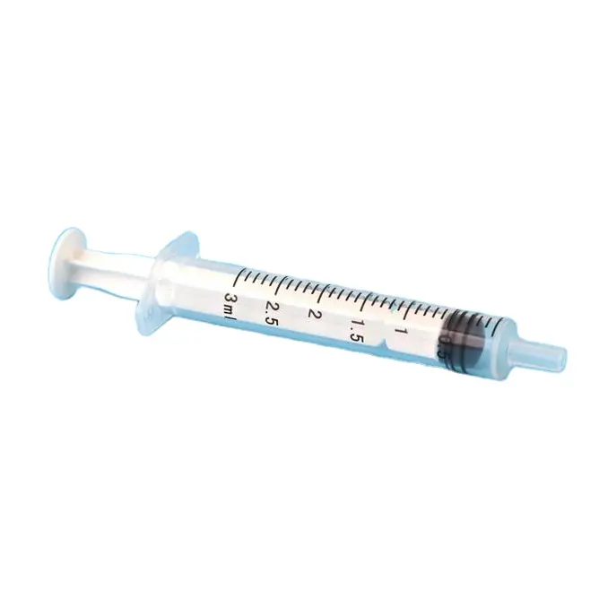CE ISO13485 3ml disposable syringe with 16G-30G needle