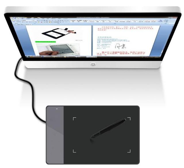 New HUION H420 Graphic Drawing Tablets 4 X 2.23" USB Digital Pen for PC Computer