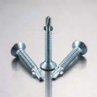 Vis autoperceuses robustes Wing Tek, plaquées zinc jaune, à tête Phillips, pour bois et métal, pour la construction