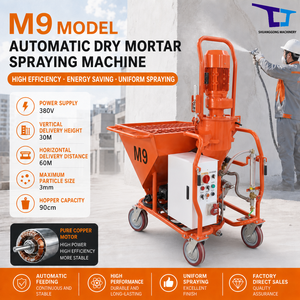 Máquina <span class=keywords><strong>de</strong></span> Pulverización <span class=keywords><strong>de</strong></span> <span class=keywords><strong>Yeso</strong></span> en Polvo Seco Totalmente Automática Marca SG M9, Motor <span class=keywords><strong>de</strong></span> 5.5KW, Alta Eficiencia para Paredes Interiores/Exteriores, Gran <span class=keywords><strong>Venta</strong></span> - Product Image 1