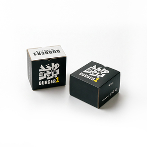Caja de Papel Desechable para Comida Rápida con Logotipo de Marca Impreso a Medida, Caja de Cartón Autoarmable de Grado Alimenticio para Hamburguesas - Product Image 4