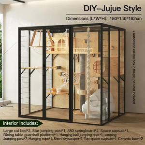 Casa para Gatos de Madera de Primera Calidad, con Múltiples Niveles, Tipo Pinnacle, con Recinto de Nivel Apex, Elite - Product Image 2