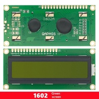 LCD1602A Layar LCD Biru/Hijau dengan Teks Putih 5V, Lampu Latar LED Putih, Antarmuka Serial, Panel Layar dengan IC Driver LCD1602