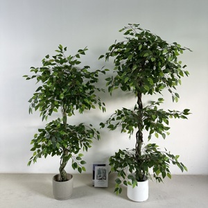 High Quality <b>Artificial</b> Tiered Ficus <b>Tree</b> Small Decorative <b>Tree</b> for Home Office Hotel - Product Image 1