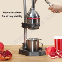 Presse-agrumes manuel en acier inoxydable 304 pour agrumes, citron, pamplemousse, grenade, machine à jus de fruits