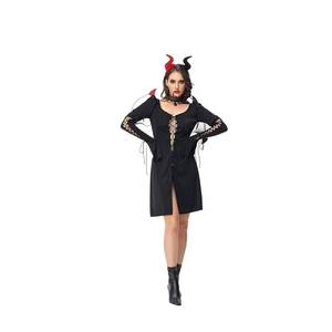Nouvelle Robe de Sorcière Sexy Halloween 2026, Costume de Diable à Bretelles pour Femme, Tenue de Scène et de Fête pour Jeu de Rôle - Product Image 6