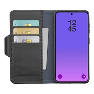 Étui portefeuille noir pour Samsung Galaxy A57 avec fonction support et protection intégrée - Product Image 5