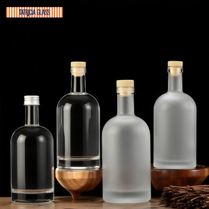 Bouteilles en verre pour spiritueux en gros - Design transparent sans plomb pour <span class=keywords><strong>whisky</strong></span>, vodka, tequila, logo personnalisé, ODM, usine certifiée ISO et FDA - Product Image 4