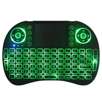 Nuevo Teclado Mecánico Inalámbrico Portátil I8 con Diseño Personalizado, Retroiluminación LED RGB, USB, 2.4GHz, Mini, de Plástico, con 12 Meses de Garantía, para Smart TV Android
