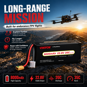 Batterie semi-solide NMC pour drone, 8000 mAh, 6S, 22,8 V, 20C, à décharge rapide, vente en gros - Product Image 3