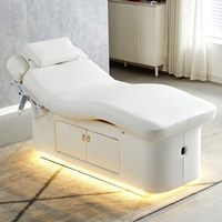 Table de massage électrique multifonctionnelle pour esthéticiennes, avec système de chauffage intégré, pour soins du visage et extensions de cils, idéale pour salons de beauté et spas