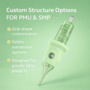 Agujas de Cartucho PMU Personalizadas OEM/ODM, Etiqueta Privada, Cartucho de Maquillaje Permanente Personalizado, Aguja de Cartucho PMU de Marca Privada - Product Image 3