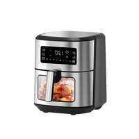 Friteuse à air numérique de petite taille de haute qualité, en acier inoxydable, écran tactile, fabrication chinoise, pour une utilisation domestique en cuisine
