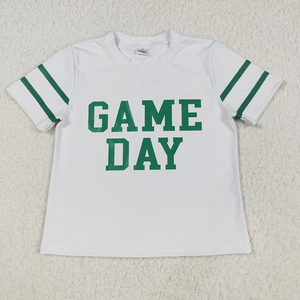 Stock 6 Couleurs Game Day Imprimer Doux Garçons D'été Tee Shirts Top Frère Porter En Gros Nouvelle Mode Vêtements Boutique Vêtements - Product Image 5
