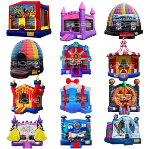 Multiple custom design PVC little tikes jumping bouncy castle construction banner infant big inflatable cartoon bounce house