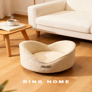 आधुनिक प्लश पालतू बिस्तर. आरामदायक बिल्ली और छोटे कुत्ते के सोफे बिस्तर इनडोर. स्टाइलिश पालतू फर्नीचर ओम आपूर्तिकर्ता - Product Image 1