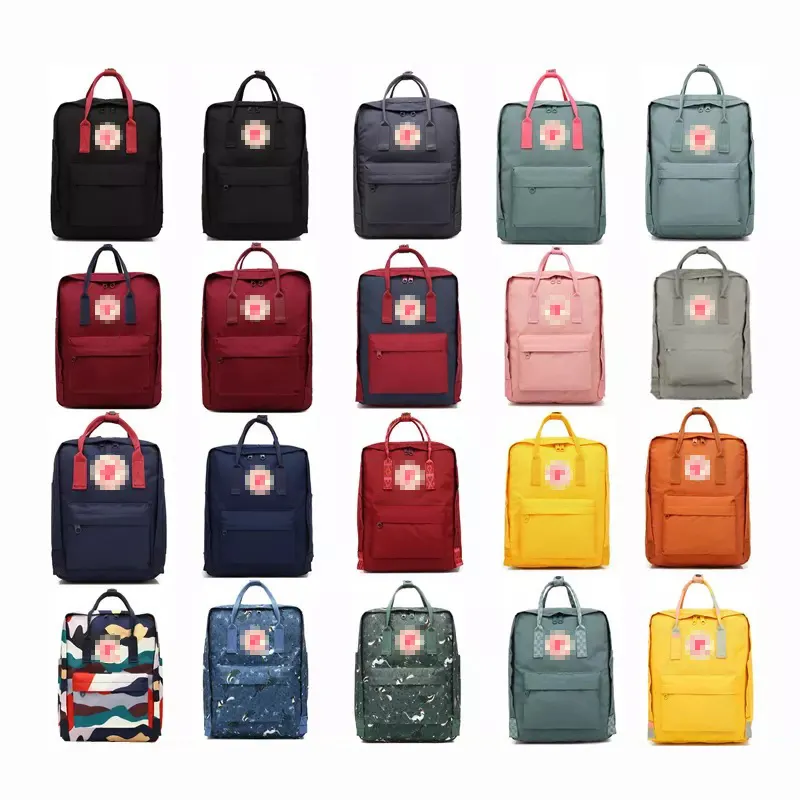 V254 Stylish square nylon waterproof mochilas cuadradas school polyester backpack ladies back pack girls mini travel backpack
