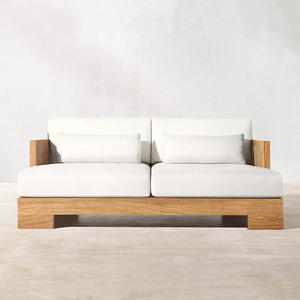 Style de luxe tous temps rotin bois 2 3 sièges jardin canapés hôtel <span class=keywords><strong>patio</strong></span> ensemble cour teck mobilier d'extérieur - Product Image 2