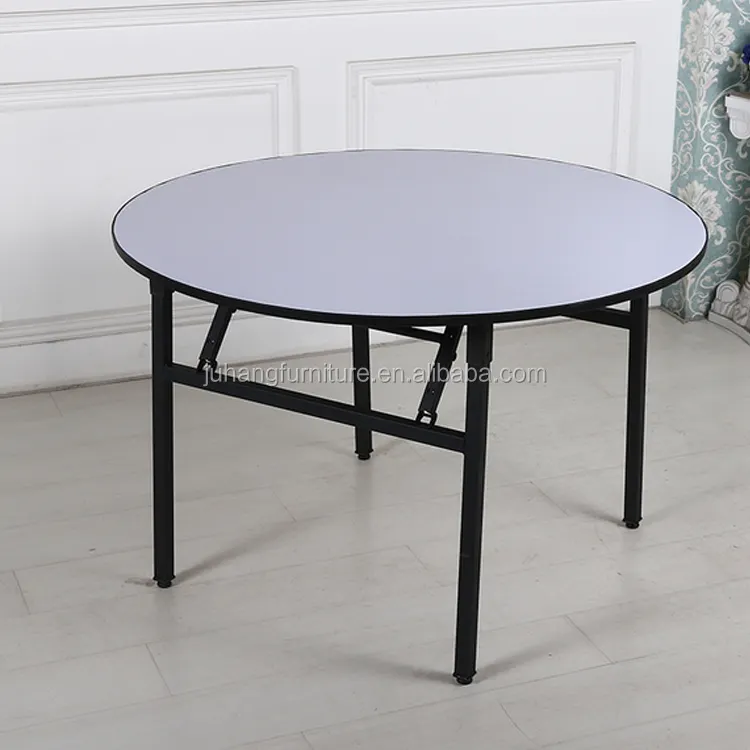 China Factory Wholesale 5ft Folding Round PVC Plywood Table JH-T1