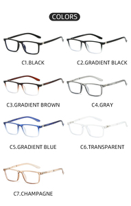 Kính mắt máy tính bán buôn <span class=keywords><strong>2025</strong></span> khung TR90 dành cho nam, kính thuốc chống ánh sáng xanh - Product Image 2