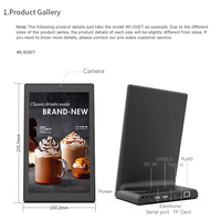Tablet Android Bentuk L, Penilaian Umpan Balik Pelanggan, POE, RJ45, NFC, Kamera, Tablet Android Desktop untuk Bank, Hotel, Restoran