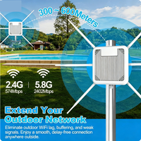 Punto de Acceso WiFi6 para Exteriores Hongheng Technology HW3000B AX3000, Doble Banda 2.4G y 5G, Alcance de 300-600M, Amplificador de Señal WiFi Impermeable