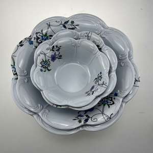 BANDEJA DE SERVICIO DE 10,3 PULGADAS <span class=keywords><strong>Vajilla</strong></span> escolar de <span class=keywords><strong>melamina</strong></span> redonda personalizada Hospitalidad Cafetería Bandeja de comida rápida Platos de plástico para catering - Product Image 3