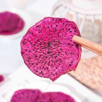 Tranches de fruit du dragon rouge séchées à l'air chaud, chips de pitaya rouge séchées naturelles pour la préparation de boissons aux fruits, matière première en vrac, vente en gros