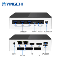 Mini PC Industrial YINGCHI con Doble LAN, HD, DP, I5 1235U/i7 1255U, Múltiples Puertos USB, Microcomputadora, Router, Firewall, Mini PC de Escritorio