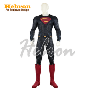 Costume <span class=keywords><strong>Superman</strong></span> bleu foncé personnalisé pour hommes adultes # Ensemble de costumes de cosplay pour enfants, avec des personnages de films, en tissu tridimensionnel - Product Image 5