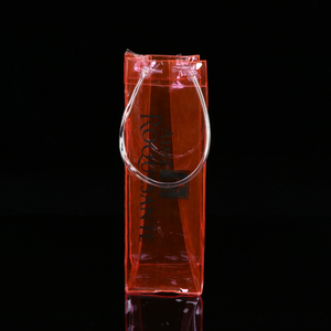 Bolso de plástico transparente para vino tinto, bolsa universal gruesa con logotipo - Product Image 1
