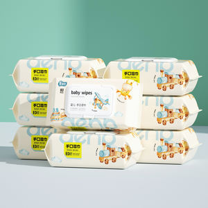 Échantillon gratuit biodégradable organique jetable au prix <span class=keywords><strong>d</strong></span>'usine de lingettes naturelles pour bébés personnalisation de la fabrication de lingettes humides à l'eau pour bébés - Product Image 1