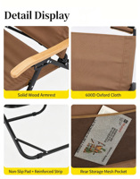 Nouvelle chaise pliante d'extérieur Kermit, chaise portable pour le camping, le pique-nique et la pêche avec dossier réglable en 3 positions