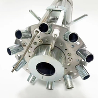 Ensemble de tête de combustion pour brûleurs à gaz et à mazout Riello FS10, FS20, GS10, GS20, RS34, RS44, RS50, G20, G10 – Pièces de rechange