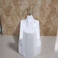Lavabo mural multifonctionnel moderne et minimaliste en acrylique pour salle de bain, lavage des mains et des pieds, siège d'ablution de style temple du Moyen-Orient