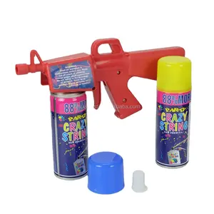 Mejor venta carnaval fiesta de Navidad de juguete de aerosol pistola loco de arma para la decoración de la fiesta