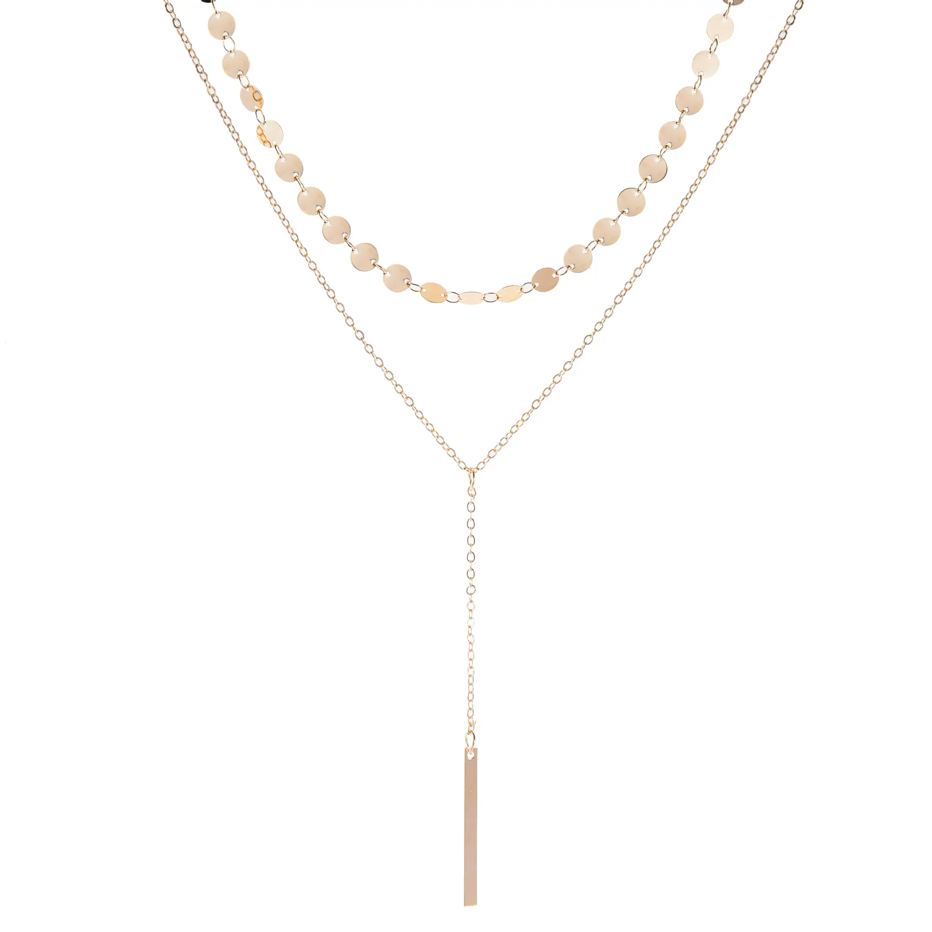 Простое длинное ожерелье-чокер с блестками ожерелье-чокер с монетами ожерелье-чокер женские ожерелья