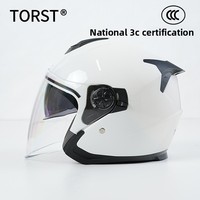 Casque de moto, coupe-vent, adapté à toutes les saisons, taille unique, casque pour véhicule électrique, double visière, protection solaire