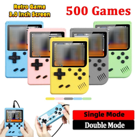 Console de Jeu Portable Super Rétro en Promotion – Lecteur de Jeux Portable 3 Pouces 500-en-1 – Jeux Classiques de l'Enfance – Double Joueur