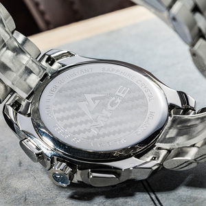 Reloj de Hombre Personalizado de Lujo, de Acero Inoxidable, con Movimiento Mecánico Automático Miyota, Resistente al Agua, Cronógrafo, Esfera con Agujas, Correa de 20 mm - Product Image 4